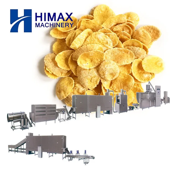 Corn Flakes Production Line Breakfast Cereal Making Equipment Snacks Food Corn Flakes Machine Hot Sale