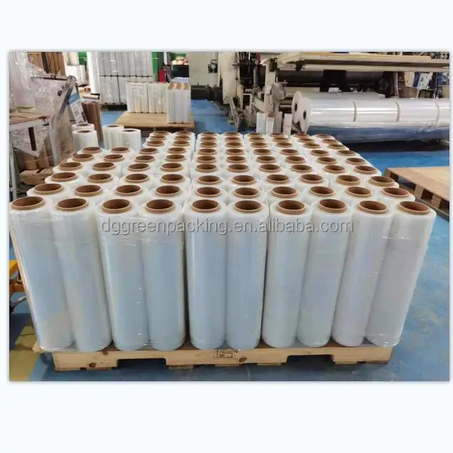 Plastic Shrink Pallet Wrap Lldpe Stretch Film Casting Cling Film Plastic Roll Film Stretch Wrap