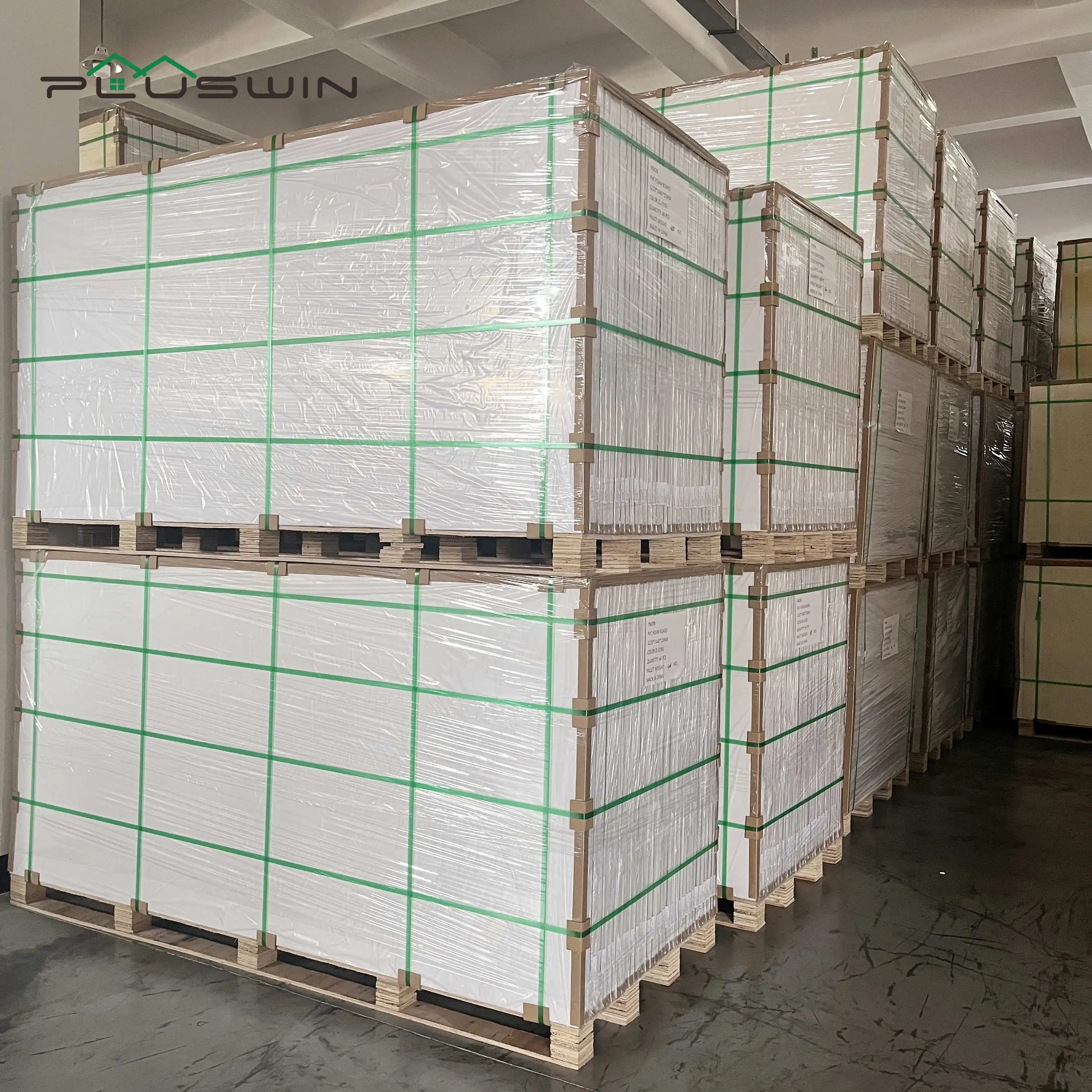 Pluswin Factory White PVC Rigid Celuka Board for Cabinet