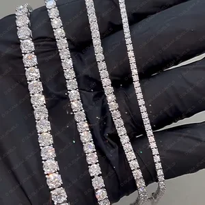 Stylish Daily Wear White Solid Gold Lab Grown VVS Diamond Bracelet for Men Fine Jewelry Bangle Perfect Gift Idea for Women