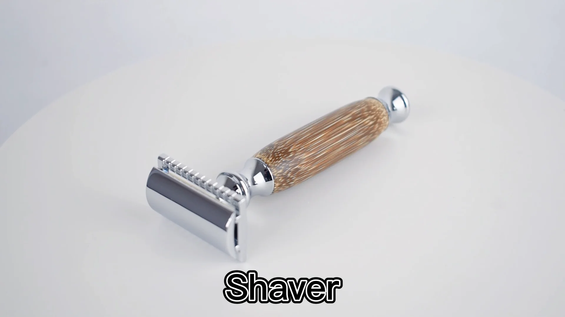 Double Edge Safety Razor Manual Shaver Beard Shaving Razor Silver With