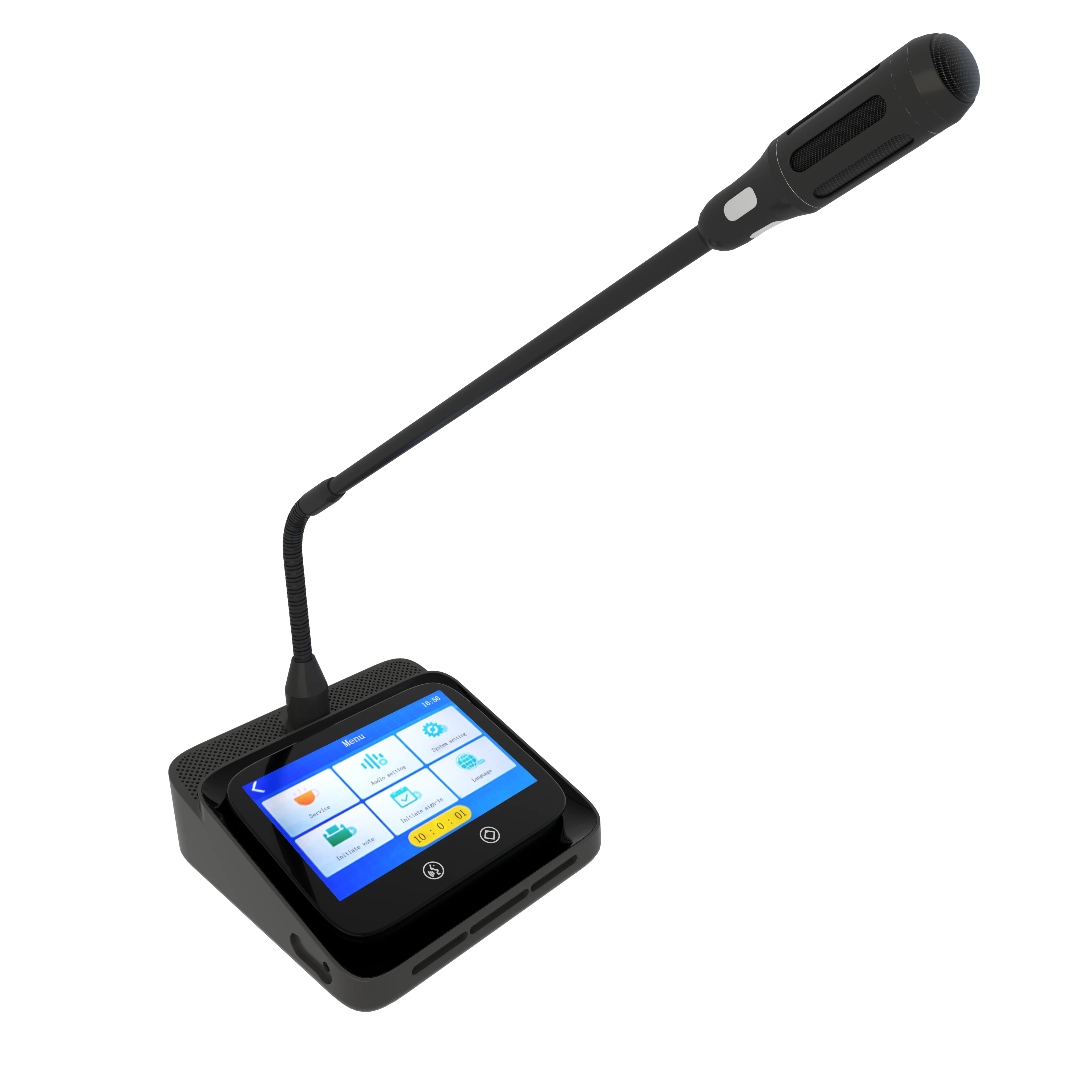 ITC Desktop Gooseneck Wireless Conference Microphone System for Conference Room