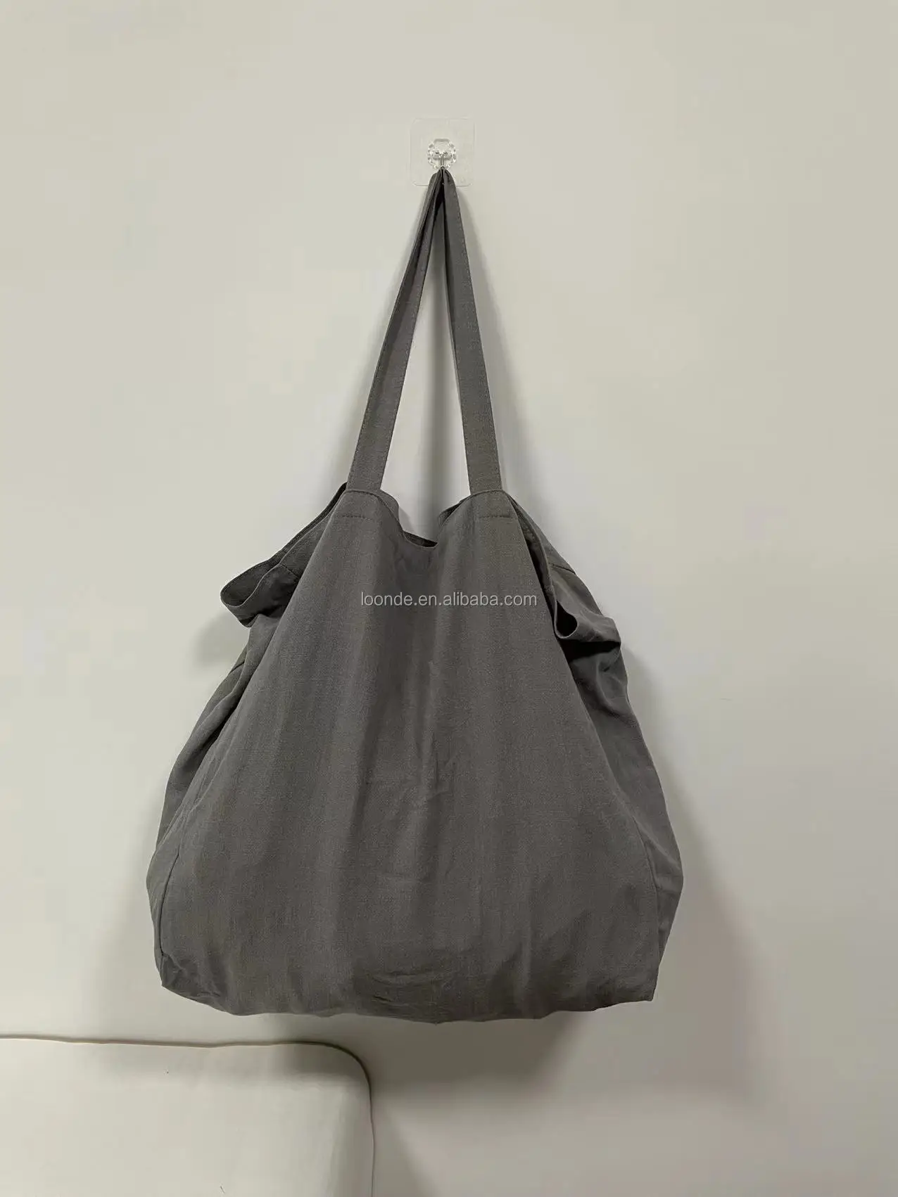 Large Cotton Linen Bag Linen Tote Bag Roomy Linen Grocery Shopping Bag