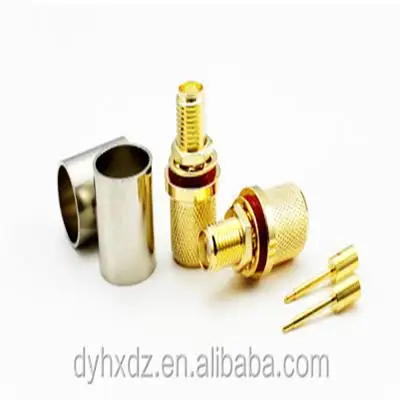 sma waterproof sma bulkhead connector female for 7D-FB RG8 LMR400 cable