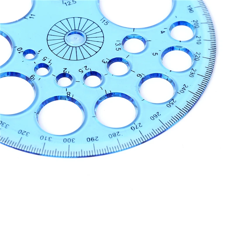 360 degrees protractor template circle ruler