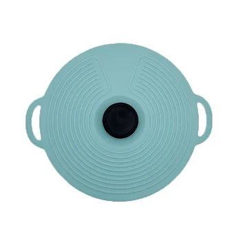 High quality hot sale anti-overflow seal silicone lids and food covers universal pot cover Silicone suction lids 20.4*24*1.5cm