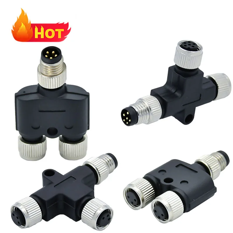 Rigoal 3 4 5 6 8 Pin M8 Connector Assembly Male Female Electrical Industrial IP67 IP68 Waterproof Connector