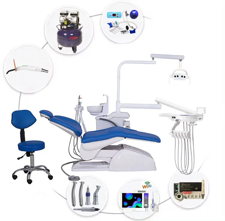 Fusion Portable Operator Spittoon Dental Chairs and Dental Equipment with eronomic Patient Chair