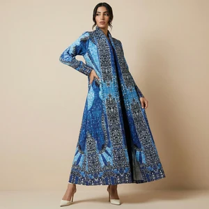 Grace in Every Fold Dubai Abaya Miyake Pleated Abaya Design Stretch Loose Robe Women's Casual Abaya Polyester