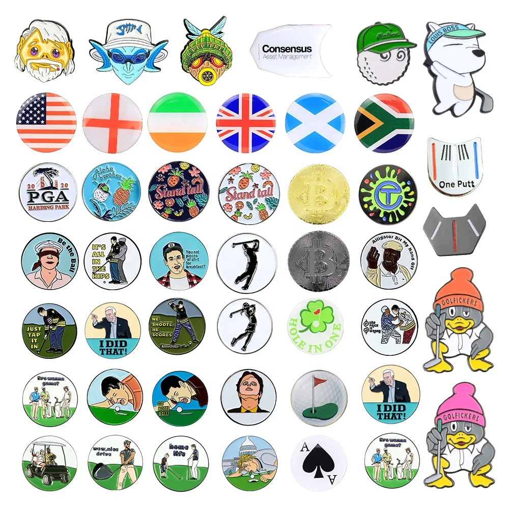 Custom Golf Divot Repair Tool With Ball Marker Hat Clip Buy Custom