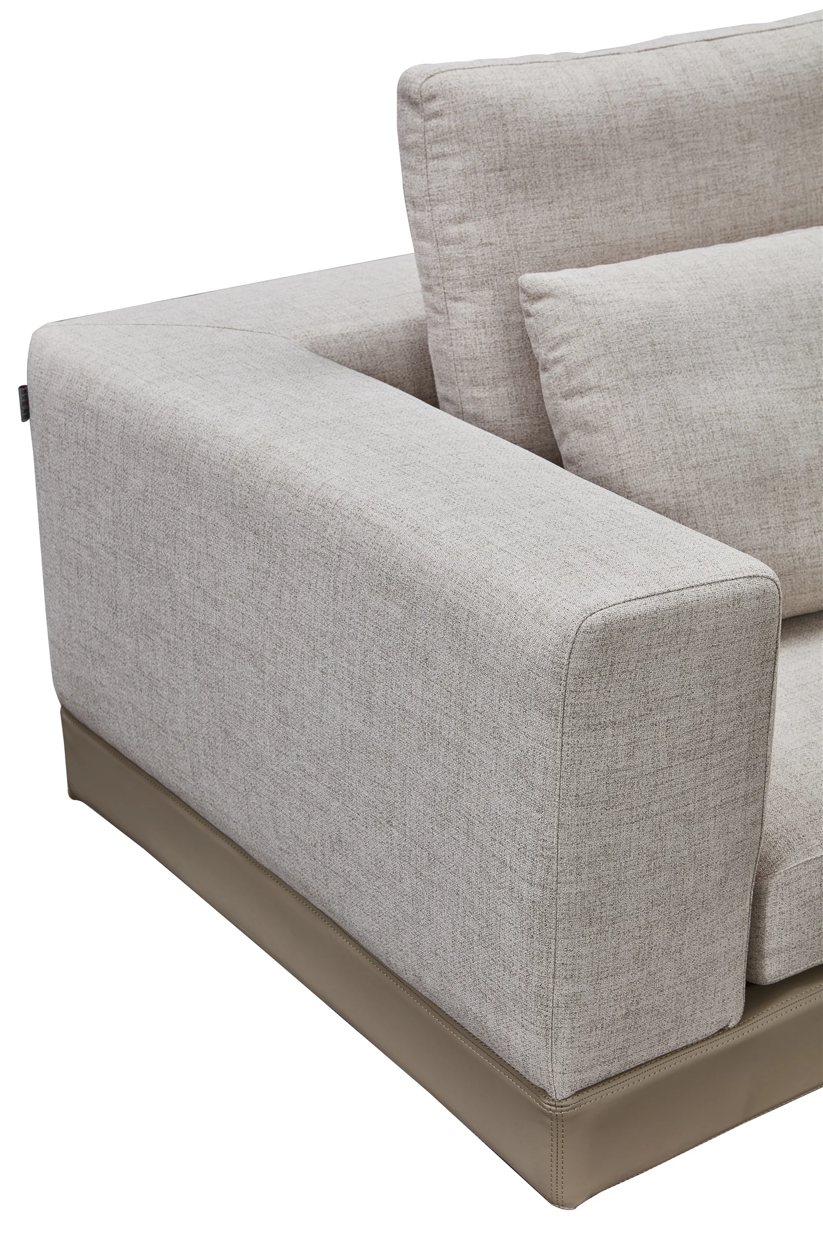 High Quality Modular U-Shaped Double Divan Fabric Sofa Set for Living Room Apartment or Hotel with Metal Material Desk Sofa
