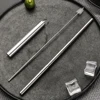 silver straw + silver cover