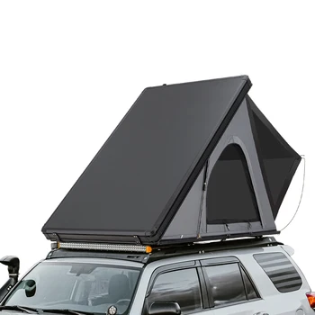 Super Thin Lightweight Aluminum Hard Shell Roof Top Tent Easy Set Camping Car Rooftop Clamshell Lightweight Car Rooftop