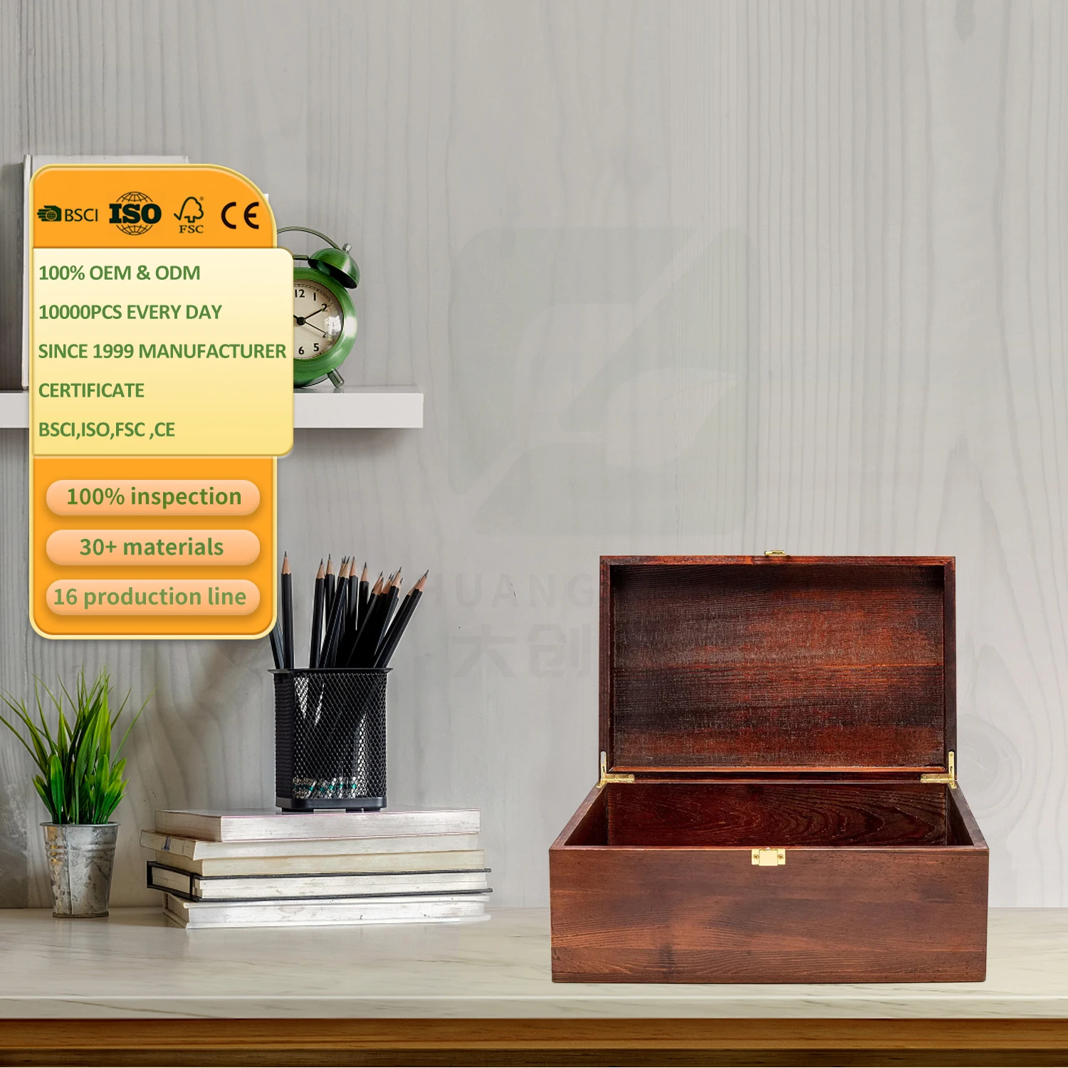 Customized Wooden Souvenir Storage Box Gift Box Wooden Display Box Various Styles and Materials