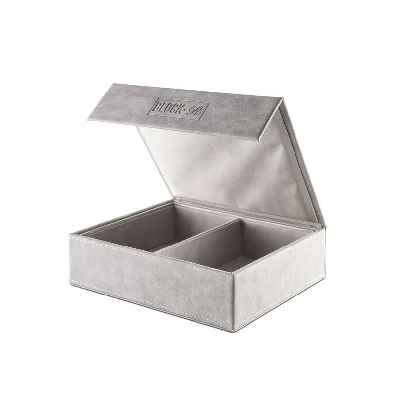 New Arrival 2 Slots RFID Blocking Box Car Key Signal Block Box Anti Theft Faraday Box with Pouch Bag