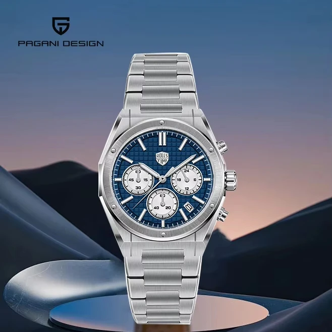 RollsTimi RT-7934 Men's Quartz Watch with Sapphire Glass, TMI VK63