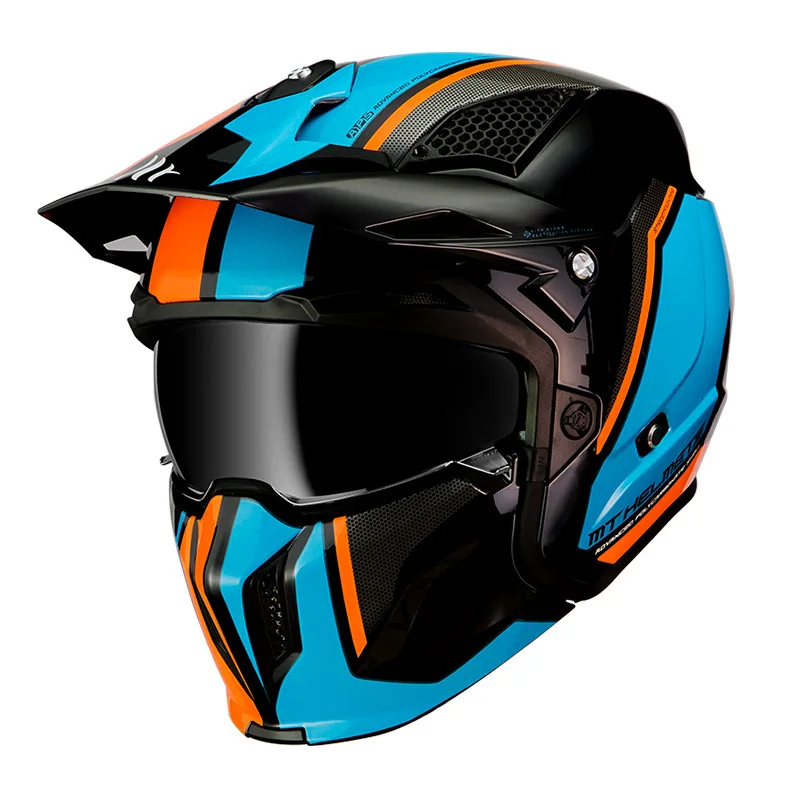 MTストリートファイターフルフェイスヘルメットオートバイ