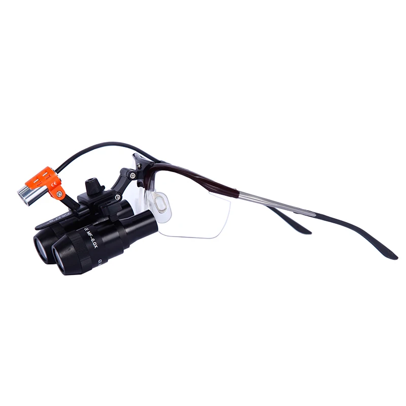 MF6.0x Adjustable Loupes with 191 LED Light  Portable Dental Surgical  Loupes Kepler 6.0X