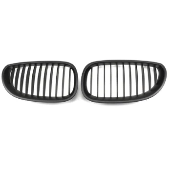 5 series E60  matte black single line kidney front grille single slat E60 front grille for BMW