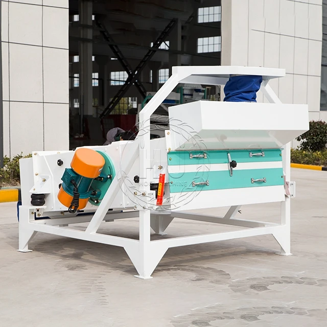 Grain Air Winnowing and Vibration Screen Seeds Grain Cleaner
