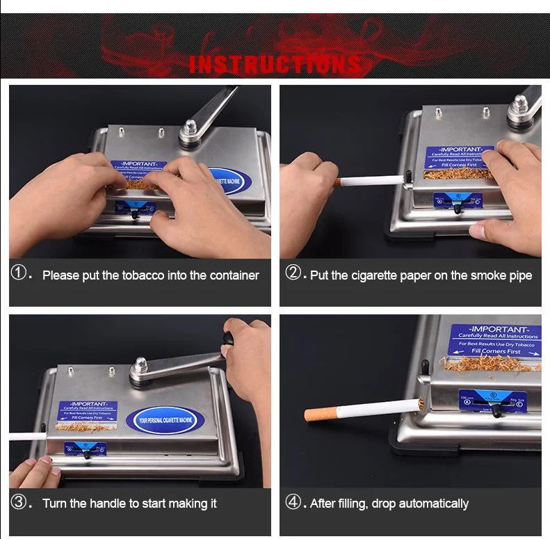device to put cigarette in Tobacco Injector Machine