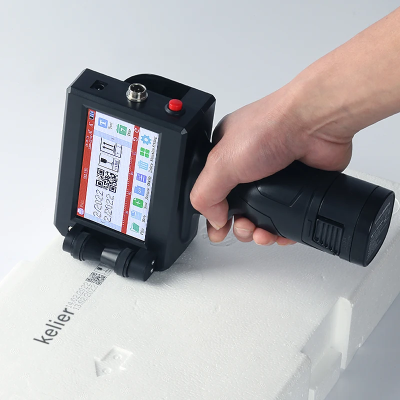 Automatic Portable Printing Machine Hand Printer Plastic Bottle Label Printing Manual Coding KELIER H6