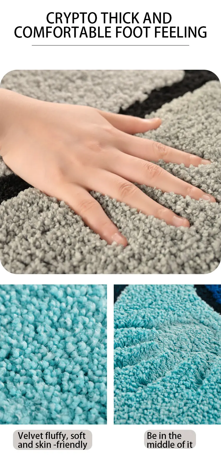 Luxury Leaf Shape Microfiber Anti-Slip Super Absorbent Bath Rugs Mat for Bathroom Soft bathroom mat manufacture