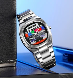 SKMEI 9375 Factory Wholesaler OED ODM Special Design Luxury Men Quartz Watch Stainless Steel Band Watches Men Wrist