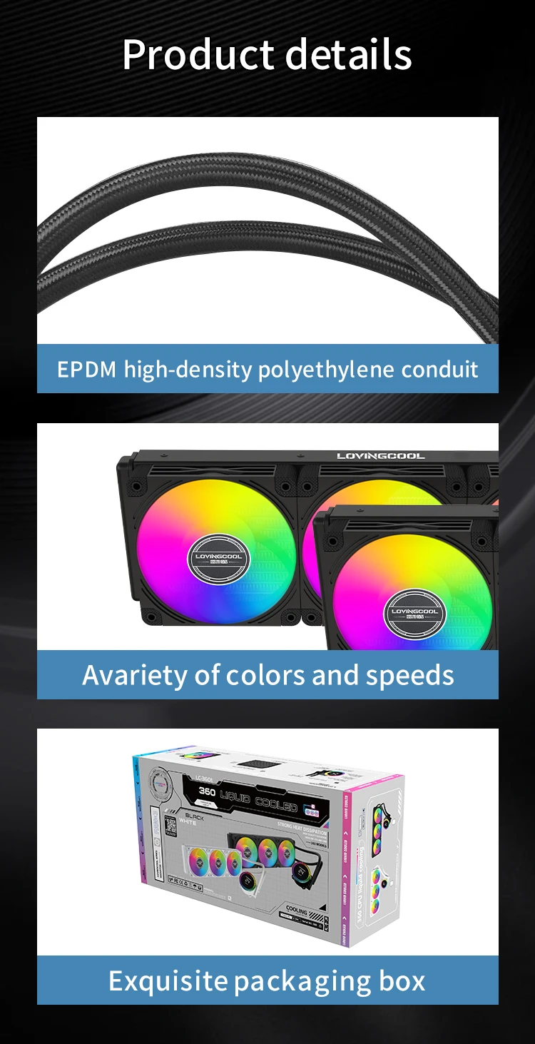 Lovingcool Cpu Cooler Water Fan 360 Liquid Cooling Series Water Cooling