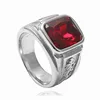 Vintage Silver Red Stone (US)