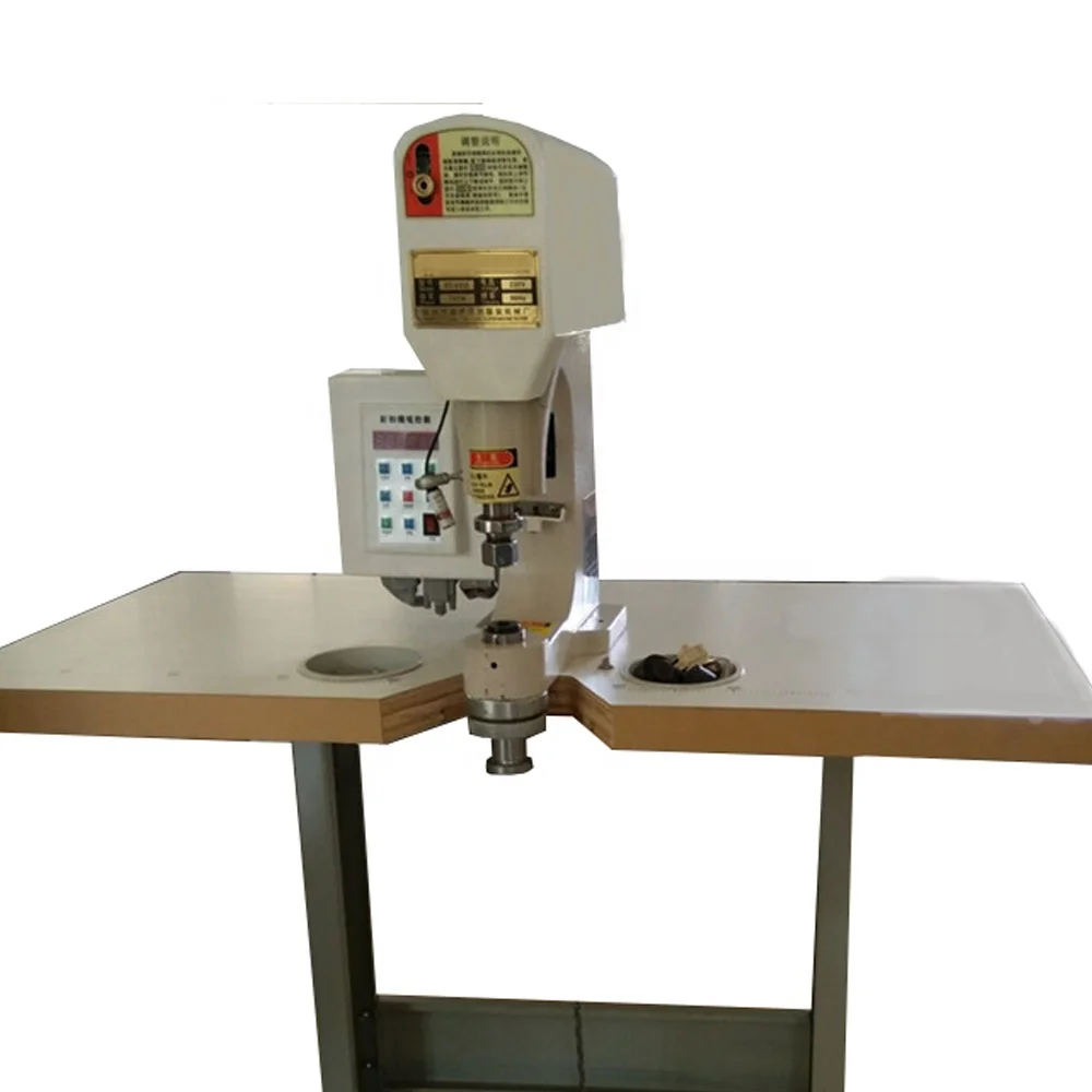Automatic Curtain Eyelet Button Hole Punching Machine Pneumatic Shoe Eyelet Sewing Attaching Machine