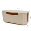 Capuchon en plastique plissé accordéon, beige