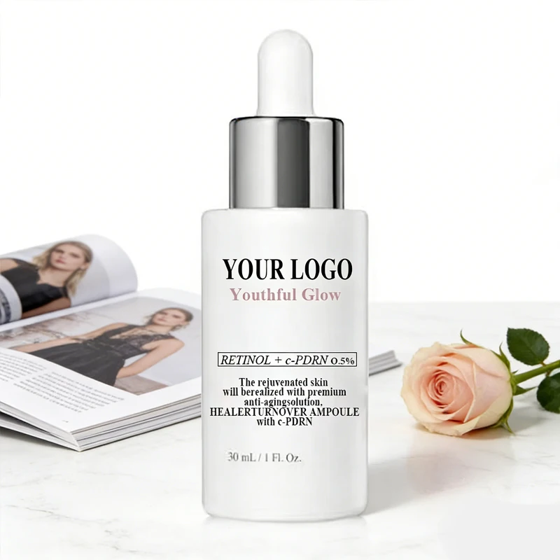 Retinol + C-PDRN Serum Youthful Skin Glow Improve Skin Barrier Anti Aging Wrinkle Peptides Collagen Cell Renew