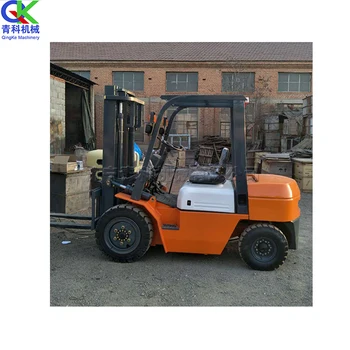 Automatic lift load and unload truck with four wheel seat diesel forklift truck one ton cargo transport stacker