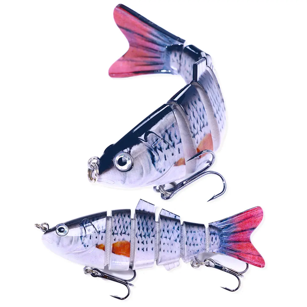 HYran Leurre de Pêche Bionique Multi-Articulé, 5 Pièces Leurre