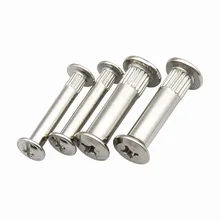 Nickel Plated Slot Truss Head Furniture Connecting Screw Connector Bolt