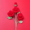 Snow Five3Head Barbie rose branch-Red