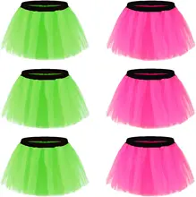 Wholesale Women Tutu Adult  Runner Color Run 5k Rainbow Tulle Running Tutu Neon Pink Adult tutu  xl for Dance