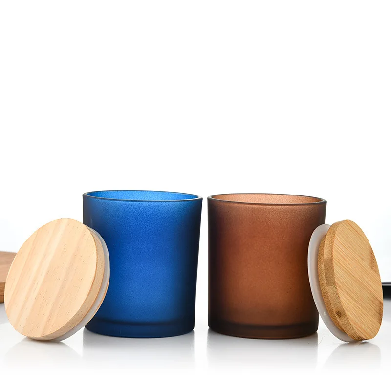 Clear Tumbler Candle Jar Empty Decorative Candle Jar  Elegant Candle Jar With Lid