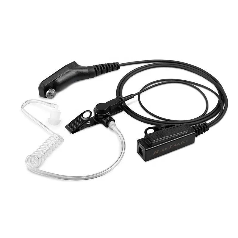 2 wire surveillance earpiece with acoustic tube for Motorola APX6500 APX6000 APX7000