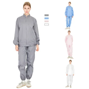 Wholesale Custom Food Industry Dustproof Uniform Food Factory Worker Uniform Workshop Work Clothing Set Workwear