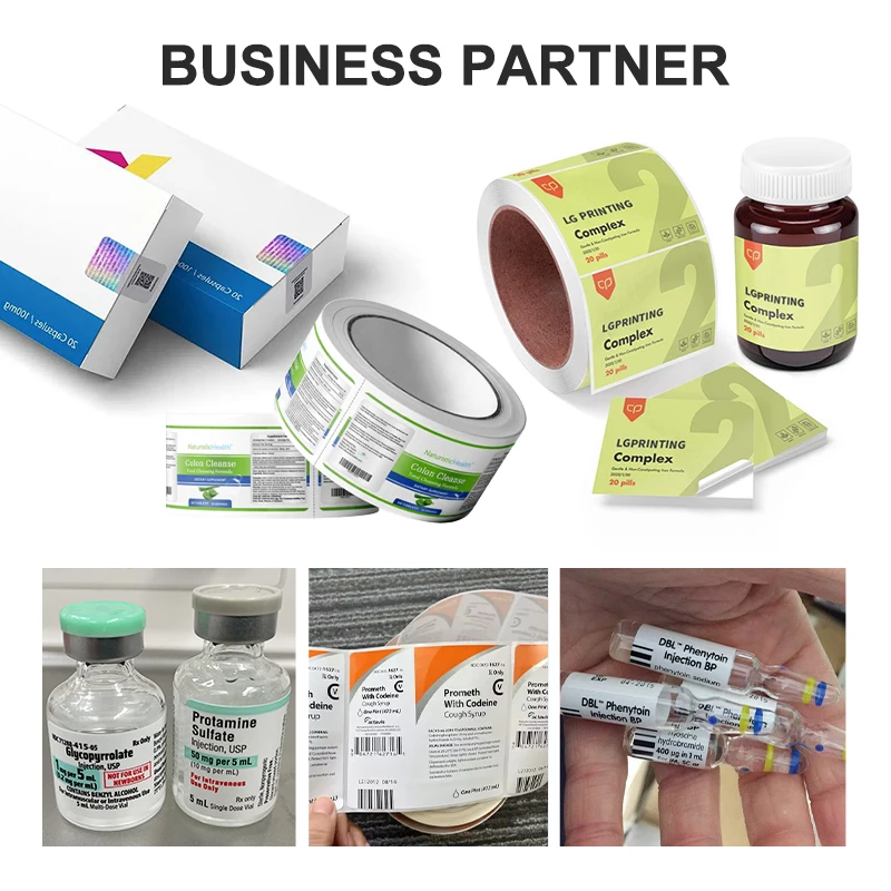 Customized Pill Capsule Sticker Plastic Tablet Bottle Oral Label Pill Bottle Labels