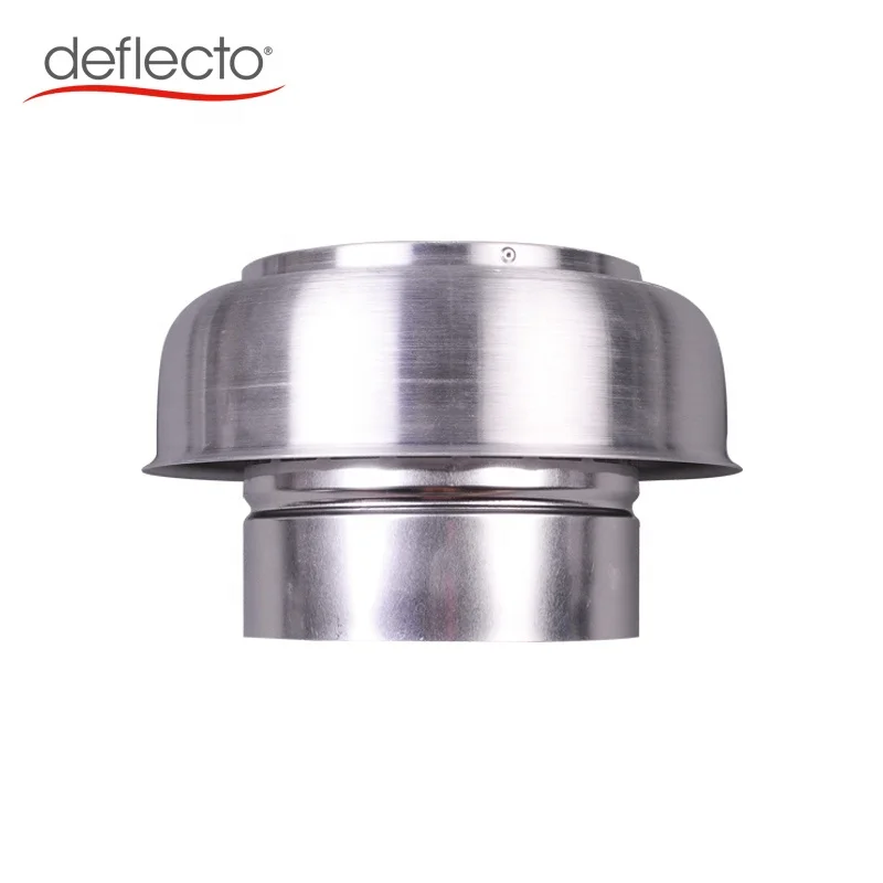Deflecto - 5 Inch Vent Systems Round Exhaust Top, Insulation Vent Hood, Ventilation Roof Mushroom Cowl Cover
