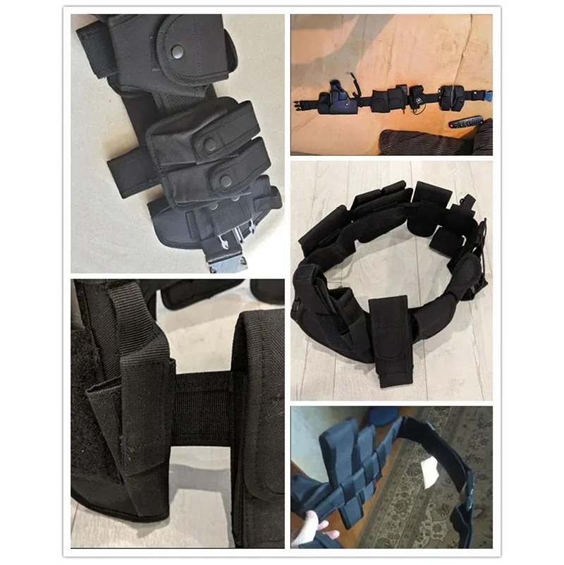 High Quality Durable Fashionable Multifunctional Security Belts Outdoor Training Utility Kit Duty Tactical Belt With Pouch Set