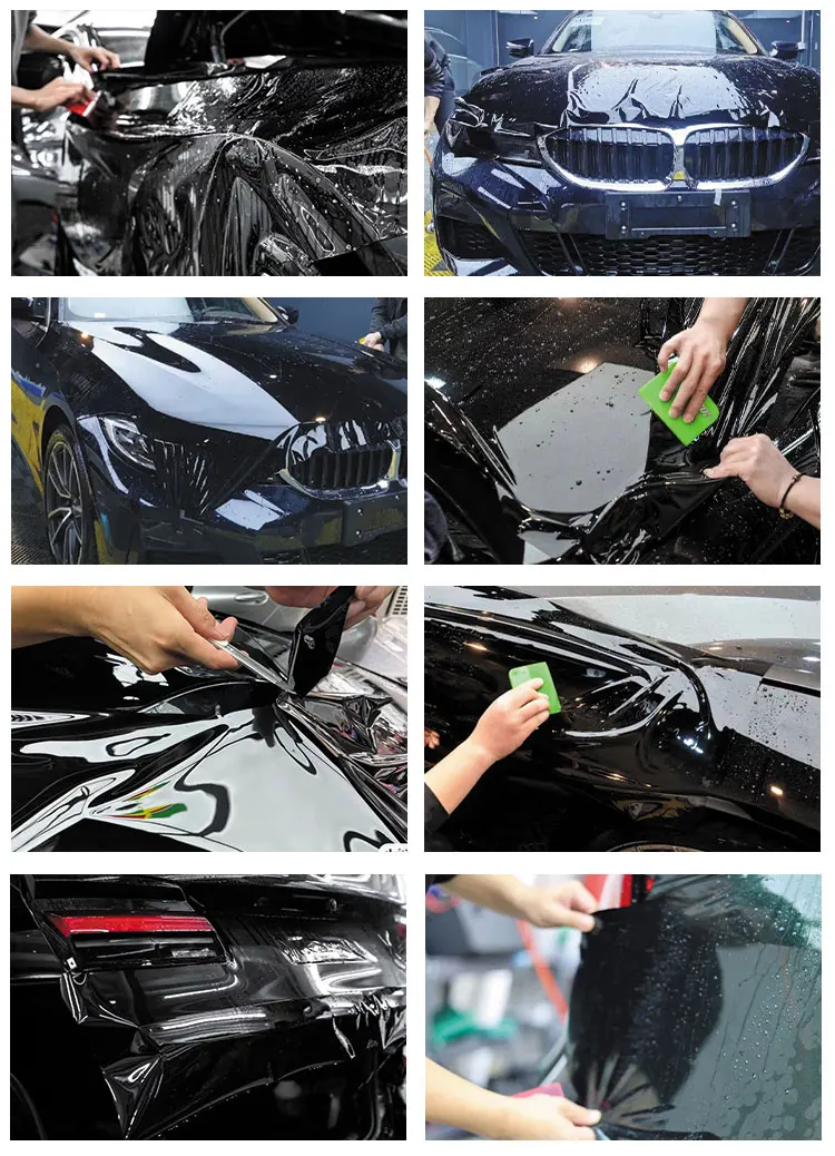 Manufacturer Anti Scratch Clear Ppf Selfrepair Gloss Black Body Vinyl