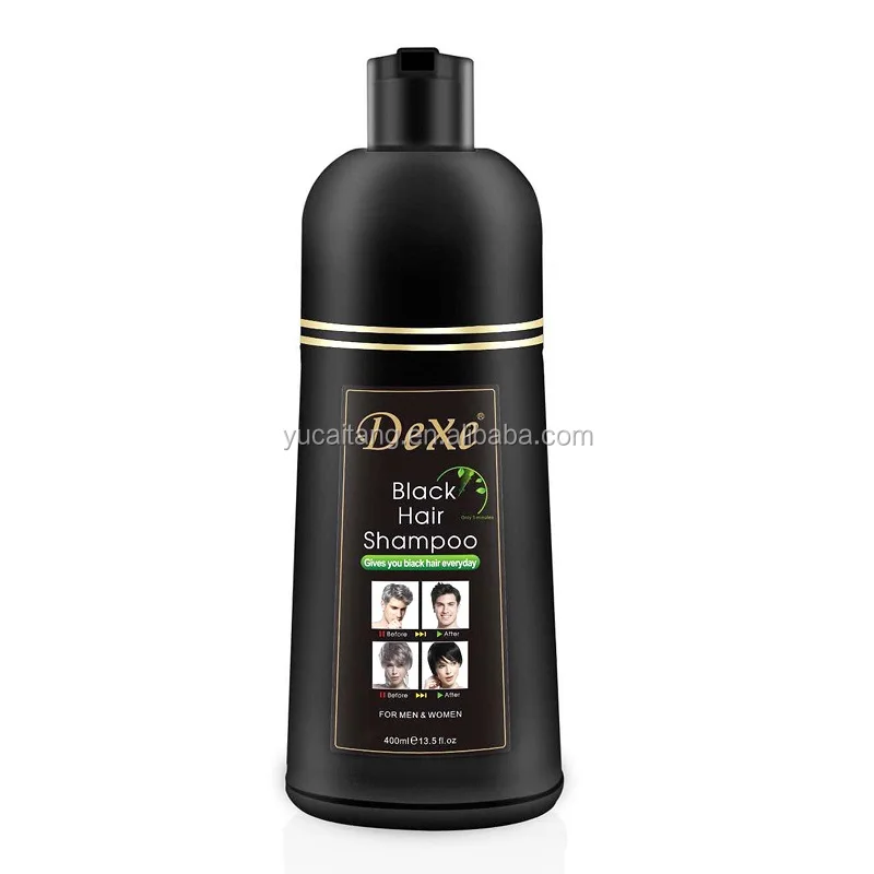 DEXE of Herbal Noni Black Hair Shampoo Color Dye Cream Form Ammonia Free & PPD Free Healthy for Men Women Hair Scalp Home Salon