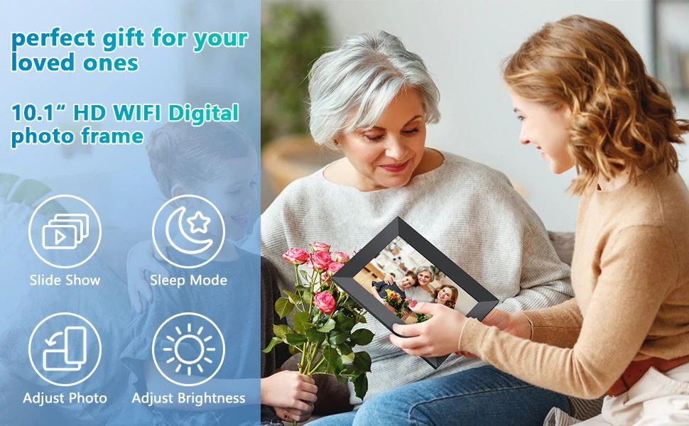 Best Selling Frame Digital Photo Frame With Wifi Android System 10 Inch