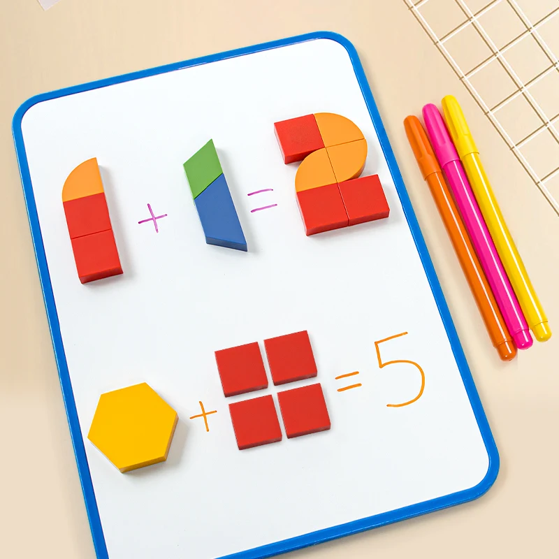 252pcs Magic Tangram Magnetic Puzzle Blocks Set - Educational ABS