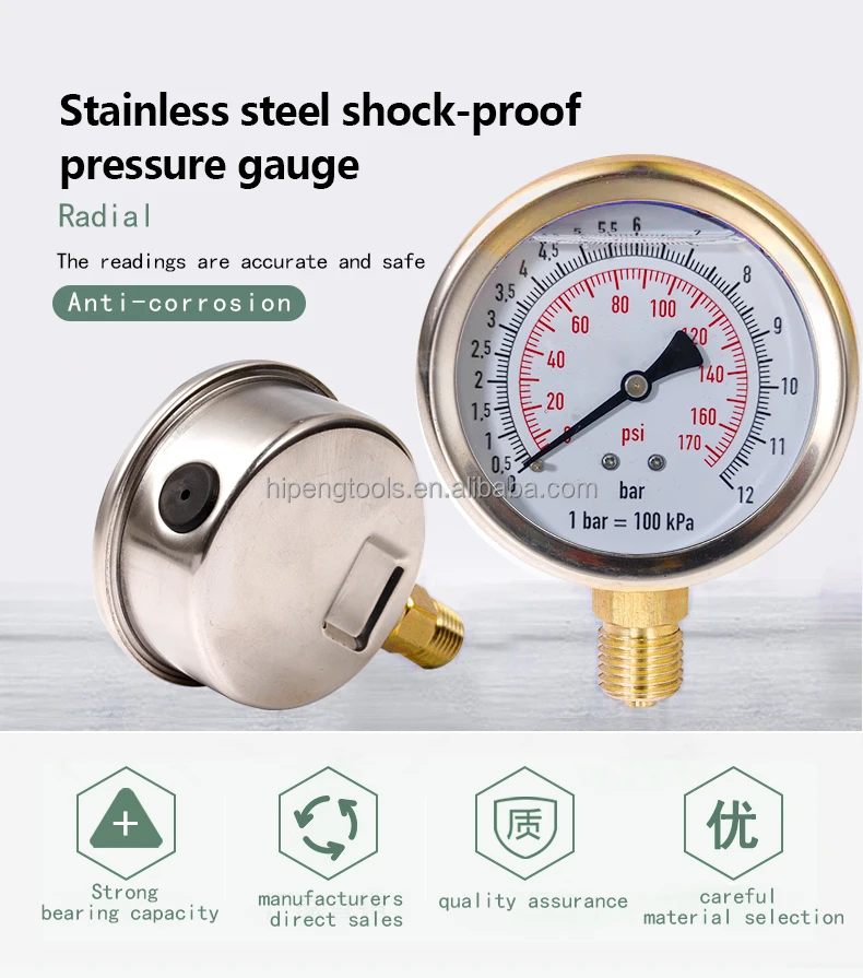 Digital Display High Precision Shockproof Waterproof Pencil Stainless Steel Tube Model 008 Car Motorcycle