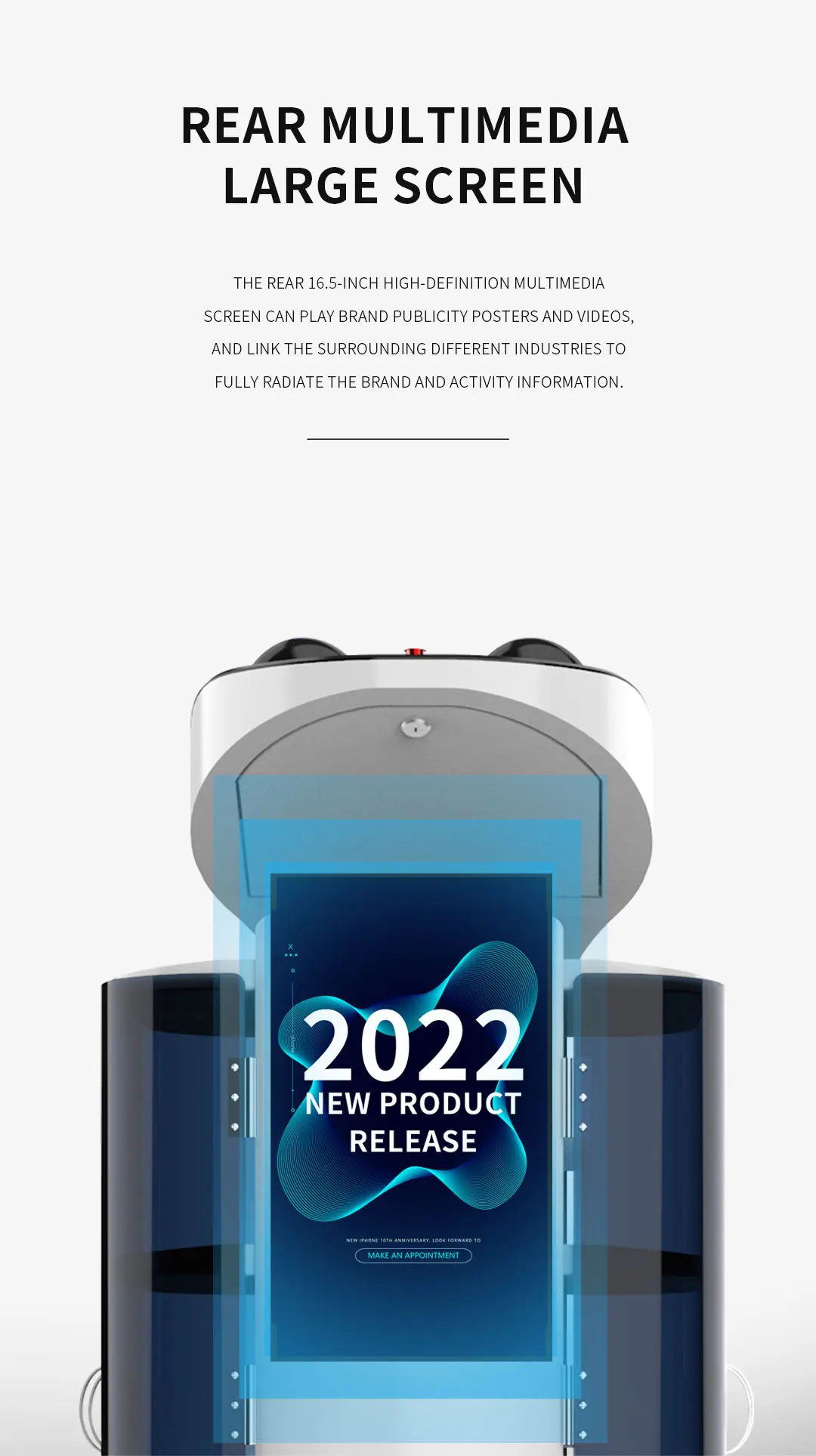 Highend Intelligent Food Delivery Robot Reception Delivery